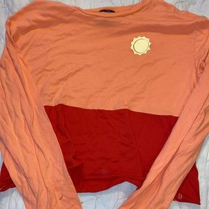 Long sleeve crop top